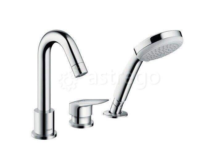 Смеситель для ванны и душа Hansgrohe, Logis, тип открывания воды - однорычажный 71313000 Москва - изображение 1
