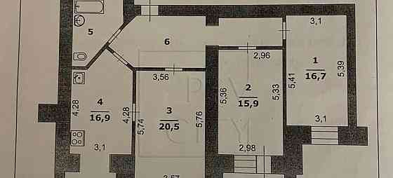3-комн. квартира, 93 м2, 2/7 эт. Белгород