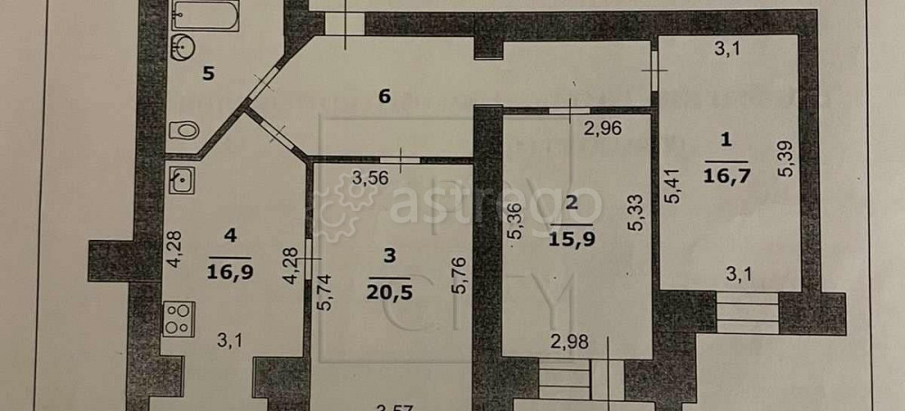 3-комн. квартира, 93 м2, 2/7 эт. Белгород - изображение 5