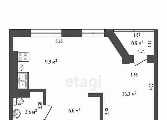 Студия, 36 м2, 2/3 эт. Стерлитамак