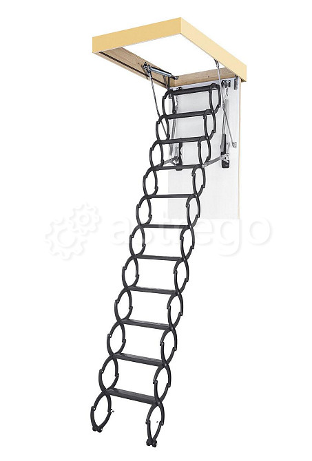 Лестница чердачная металлическая термоизоляционная ножничная Fakro LST-B Череповец - изображение 1