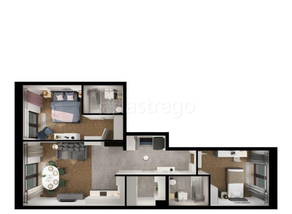2-комн. квартира, 71.9 м2, 5/9 эт. Санкт-Петербург - изображение 7