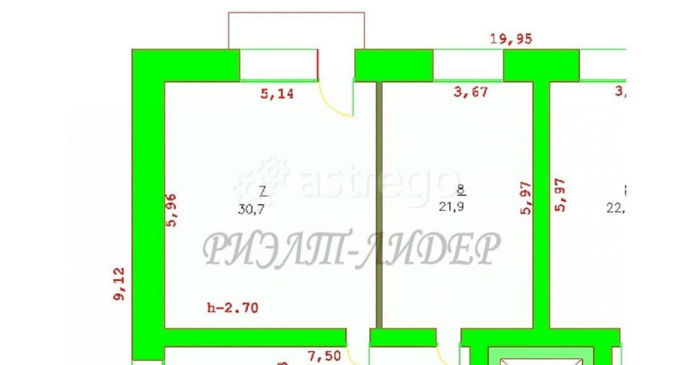 2-комн. квартира, 77.5 м2, 3/6 эт. Горно-Алтайск - изображение 4