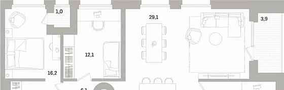 3-комн. квартира, 106.58 м2, 7/16 эт. Санкт-Петербург