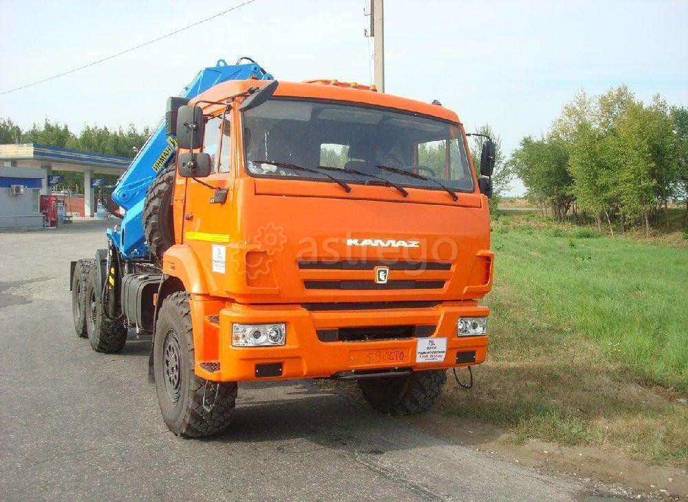Седельный тягач Камаз 43118 с КМУ ИМ-240 Самара - изображение 1