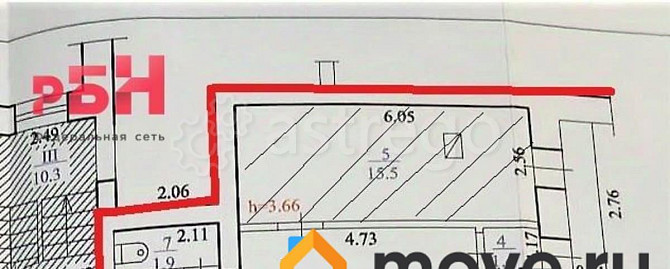 Свободного назначения, 37 м2 Нефтекамск - изображение 3