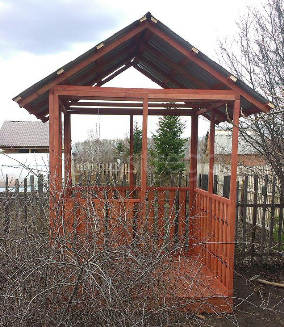 Беседка деревянная 2х2 м, "Дачная -1" к2 Омск - изображение 1
