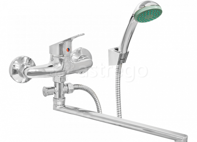 Смеситель ZERICH для ванной 40 мм 8003PF с кнопочным дивертором SBZK8003PF rklm-00093 Москва - изображение 1