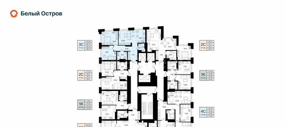 3-комн. квартира, 60.18 м2, 16/20 эт. Уфа - изображение 6