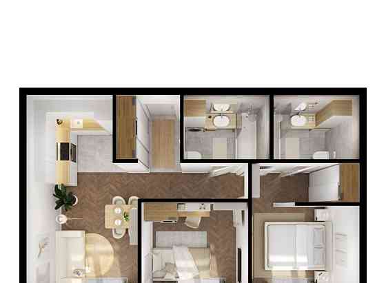 2-комн. квартира, 53.6 м2, 6/9 эт. Санкт-Петербург