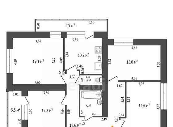 4-комн. квартира, 95.7 м2, 17/25 эт. Уфа
