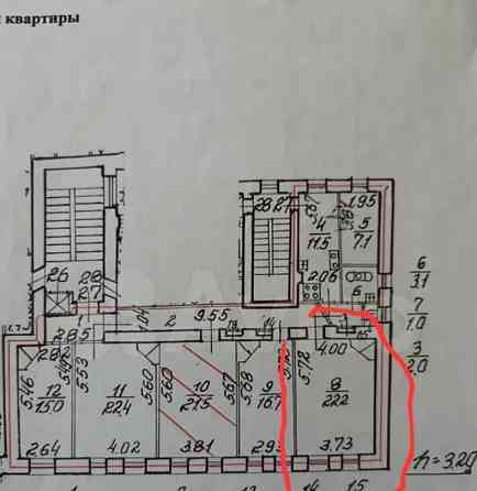 Комната, 22.2 м2, 2/6 эт. Санкт-Петербург
