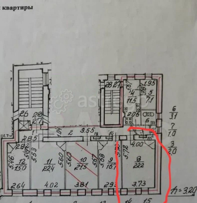 Комната, 22.2 м2, 2/6 эт. Санкт-Петербург - изображение 1