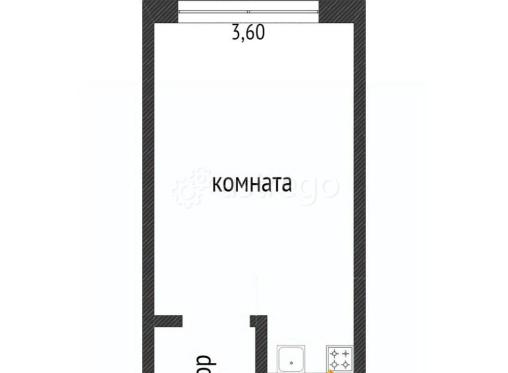 1-комн. квартира, 21.5 м2, 3/9 эт. Норильск - изображение 4