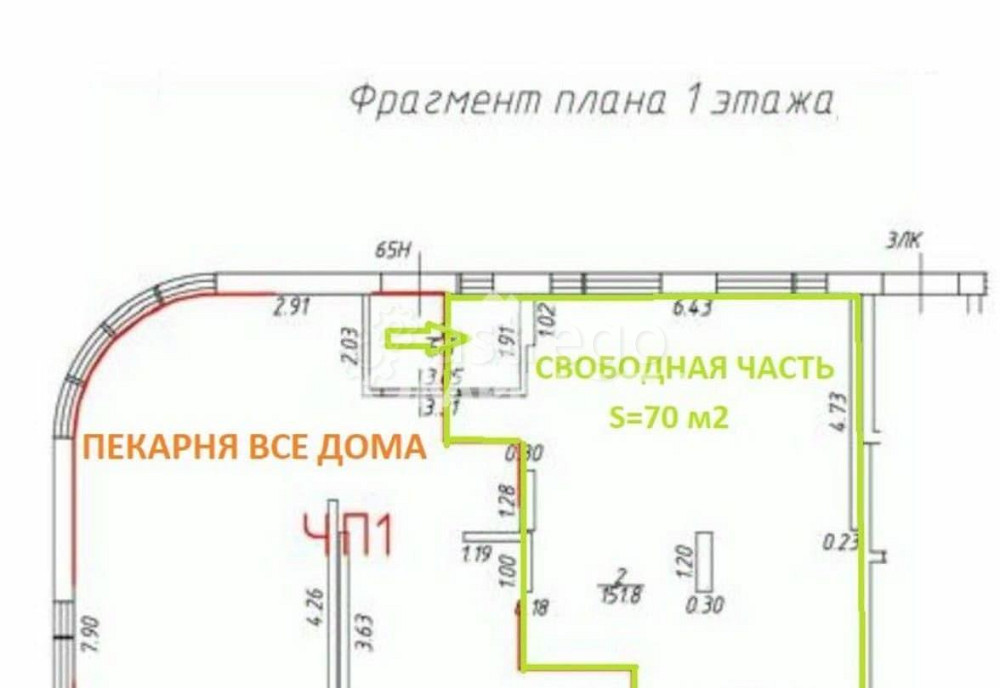 Свободного назначения, 70 м2 Санкт-Петербург - изображение 7