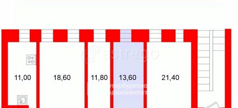 Комната, 13.6 м2, 3/7 эт. Санкт-Петербург - изображение 5