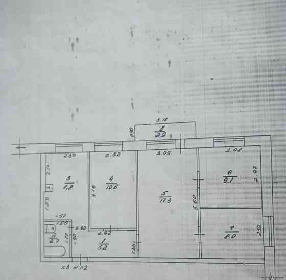 4-комн. квартира, 62.5 м2, 3/5 эт. Белокуриха