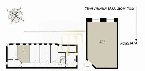 Комната, 27.7 м2, 2/6 эт. Санкт-Петербург