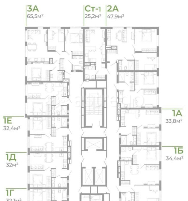 2-комн. квартира, 54.3 м2, 24/25 эт. Астрахань - изображение 6