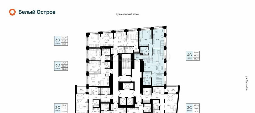 4-комн. квартира, 86.47 м2, 4/31 эт. Уфа - изображение 5