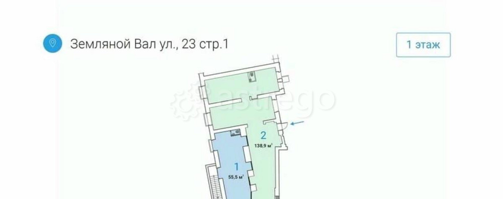 Торговое помещение, 55.5 м2 Москва - изображение 3