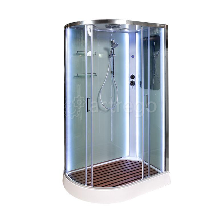 Душевая кабина 120х80 низкий поддон Deto A 102 (R) LED-подсветка с кнопки Красноярск - изображение 1