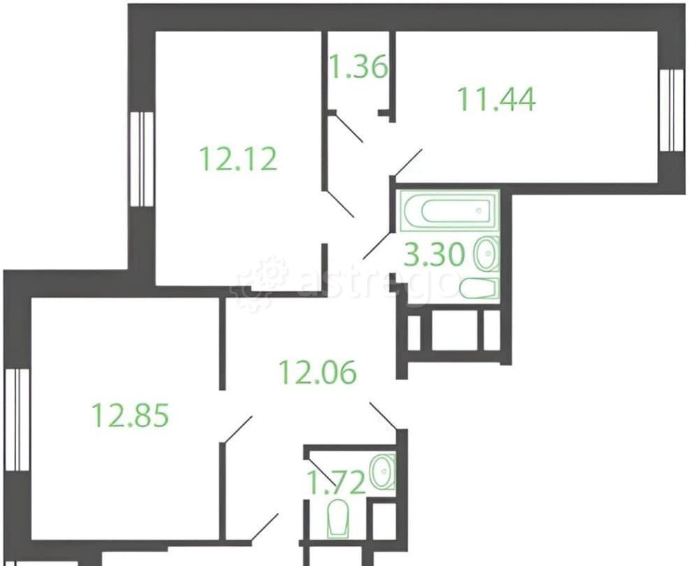 3-комн. квартира, 77.3 м2, 14/25 эт. Котельники - изображение 3