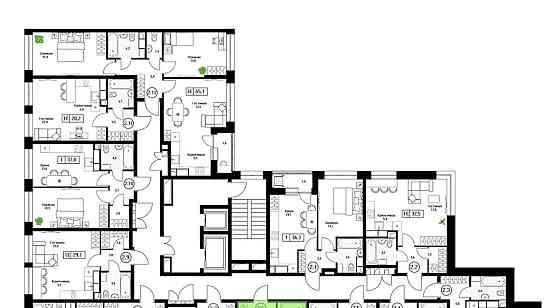 Студия, 29.3 м2, 7/17 эт. Пушкино