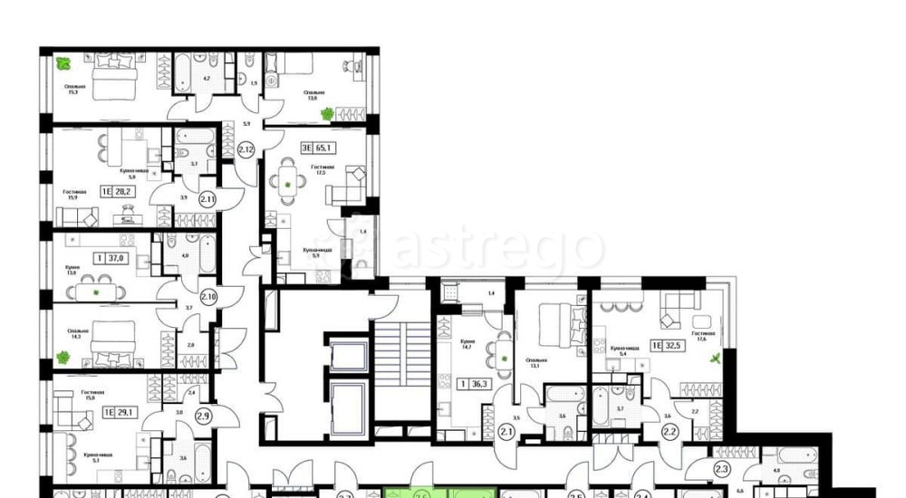 Студия, 29.3 м2, 7/17 эт. Пушкино - изображение 3
