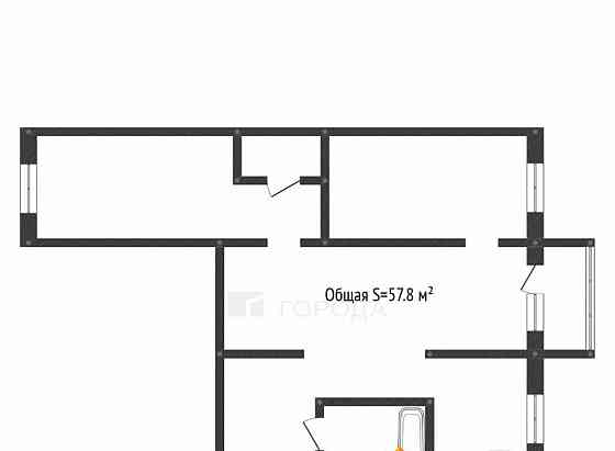 3-комн. квартира, 57.8 м2, 2/3 эт. Новоалтайск