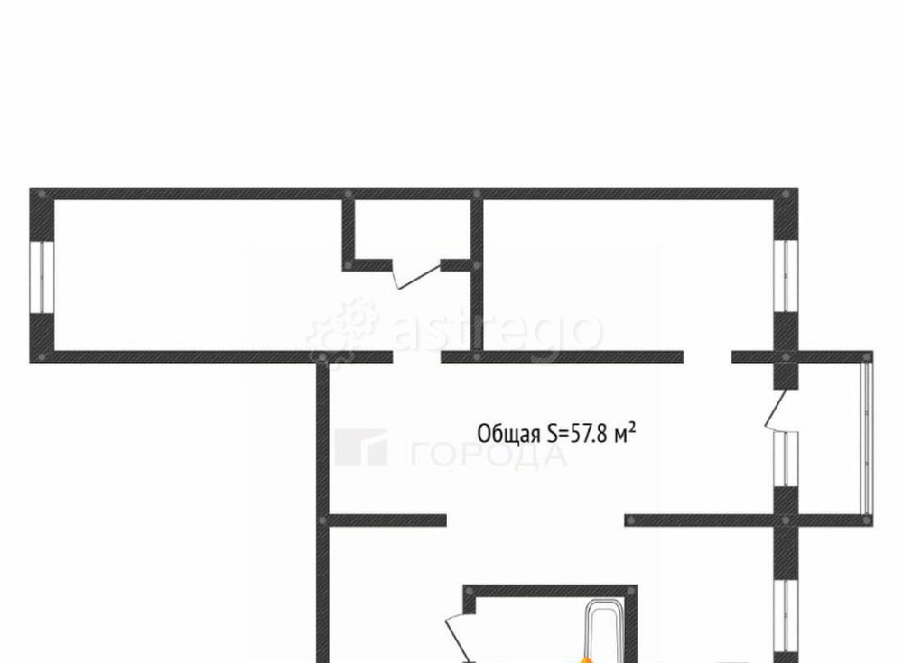 3-комн. квартира, 57.8 м2, 2/3 эт. Новоалтайск - изображение 4