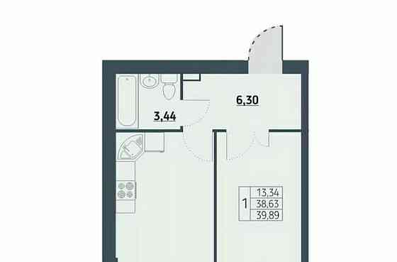 1-комн. квартира, 39.8 м2, 2/9 эт. Красноярск