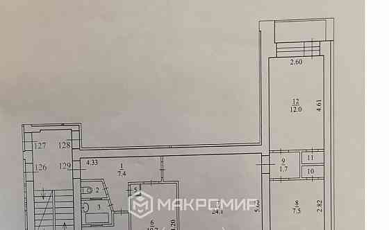 3-комн. квартира, 73.2 м2, 5/5 эт. Архангельск