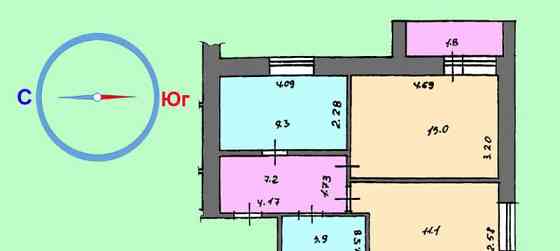 2-комн. квартира, 48.3 м2, 1/3 эт. Волоколамск
