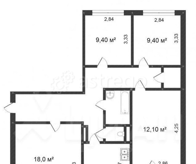 4-комн. квартира, 75.3 м2, 7/9 эт. Бийск - изображение 6