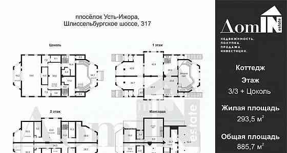 Дом, 886 м2, 20 соток, 4 эт. Санкт-Петербург