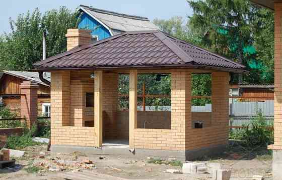 Беседка из кирпича Челябинск