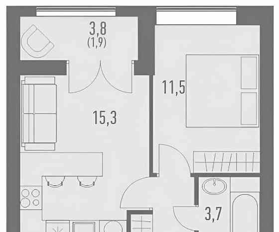 1-комн. квартира, 40 м2, 14/23 эт. Москва