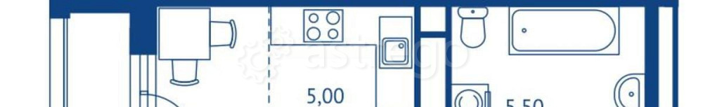 Студия, 36.73 м2, 14/22 эт. Королев - изображение 7