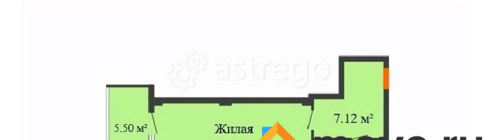 Студия, 34.32 м2, 17/17 эт. Красноярск - изображение 1