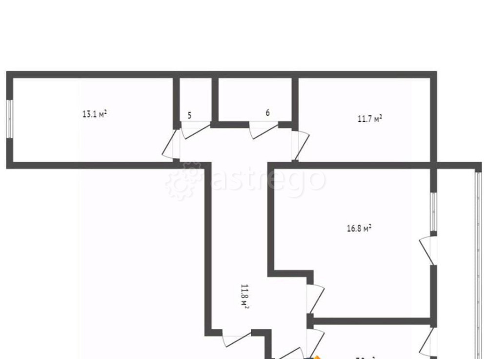 3-комн. квартира, 63.6 м2, 2/5 эт. Райчихинск - изображение 7