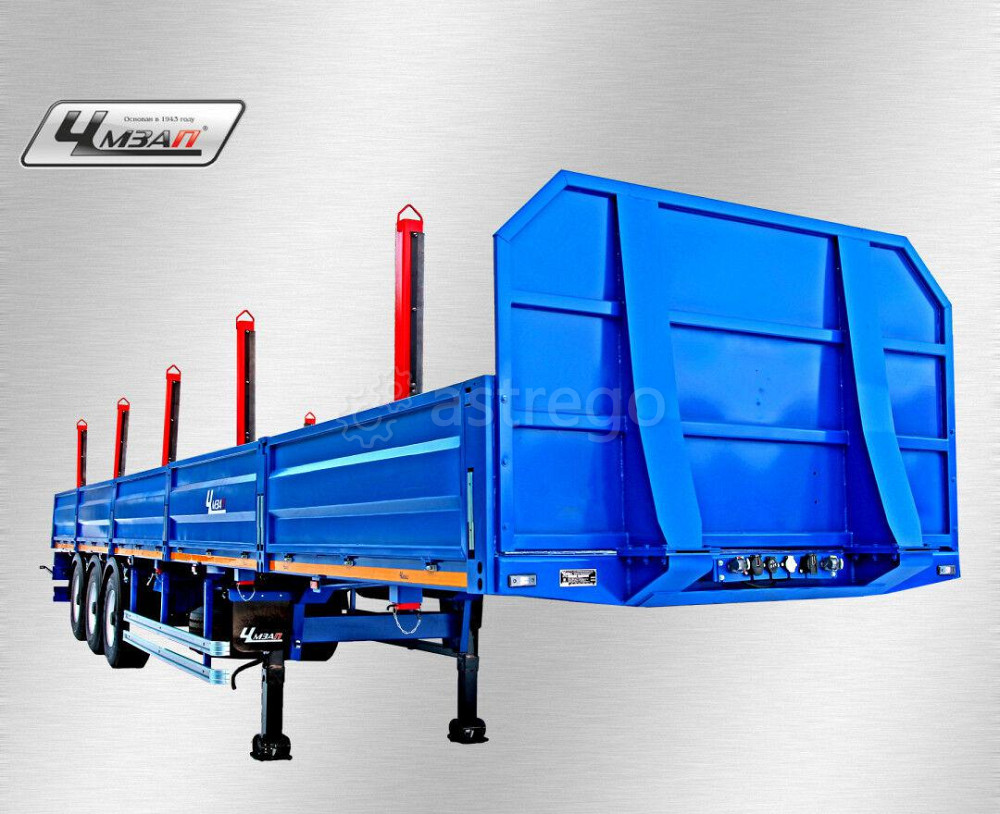 Полуприцеп ЧМЗАП 99064-031-ПМ43-01-К П/п бортовой с кониками, ССУ1150, 3-осн, 13,5м борт, стаканы и  Краснодар - изображение 1