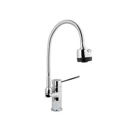Смеситель для кухни с гибким изливом Timo Saona 2308F chrome 2308F-chrome Москва