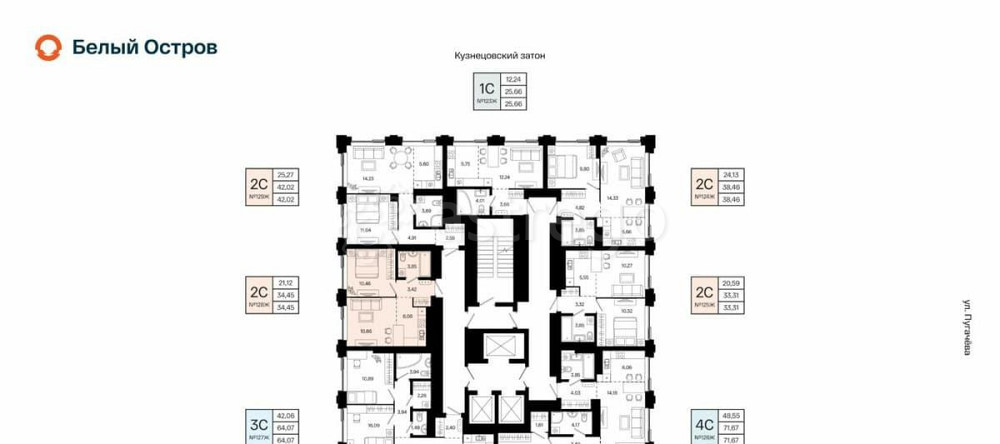 2-комн. квартира, 34.45 м2, 19/31 эт. Уфа - изображение 1