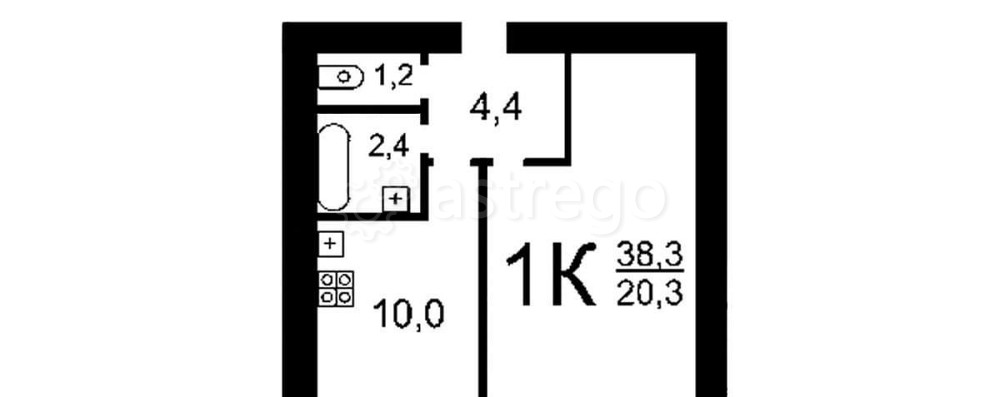 1-комн. квартира, 33 м2, 1/10 эт. Архангельск - изображение 6