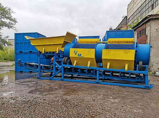 Барабанный грохот Троммель Trommel МБГ 100 кубов в час с ленточным питателем и конвейером Красноярск