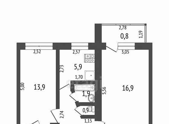2-комн. квартира, 45.3 м2, 5/5 эт. Стерлитамак