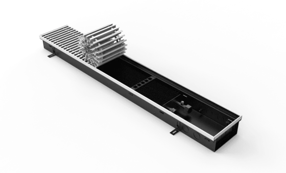 Конвектор внутрипольный VITRON ВК.075.160.3000.2ТГ с корпусом из оцинкованной стали Витрон Москва