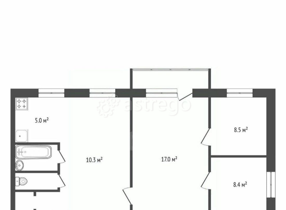 4-комн. квартира, 57.6 м2, 4/5 эт. Сосновоборск - изображение 2