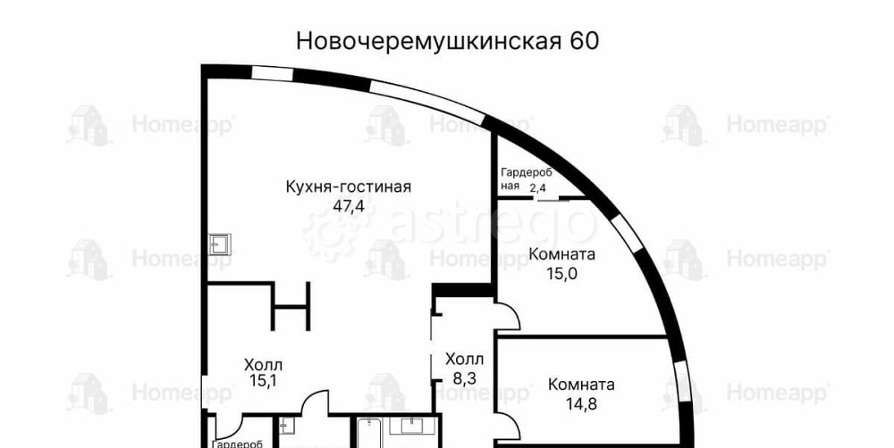 4-комн. квартира, 143.1 м2, 18/22 эт. Москва - изображение 6